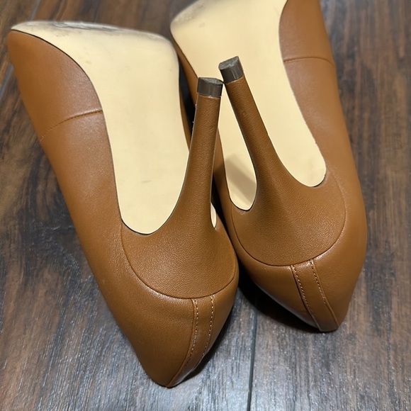 14th & Union Cognac Pointy Toe Heels Pumps Size 10 - Picture 7 of 11